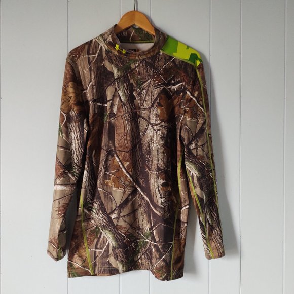 Under Armour Other - UNDER ARMOUR - Men's Fitted Realtree Scent Control Camo Long Sleeve Shirt